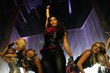 Pussycat Dolls - Nicole shows cleavage in leather outfit with tight pants at Fashion Rocks Pre-Party Performance